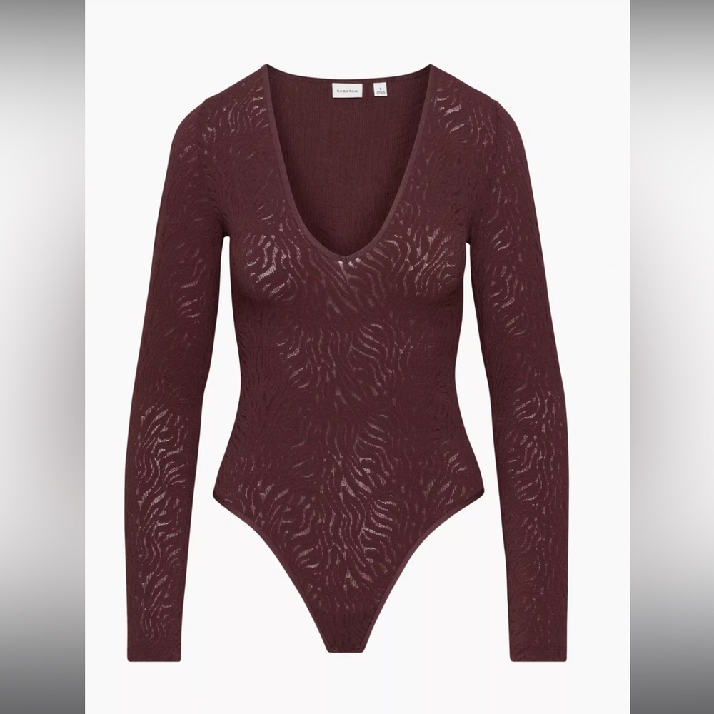 Aritzia | Babaton | NWOT | Shapeless Lace V-Neck | Bodysuit